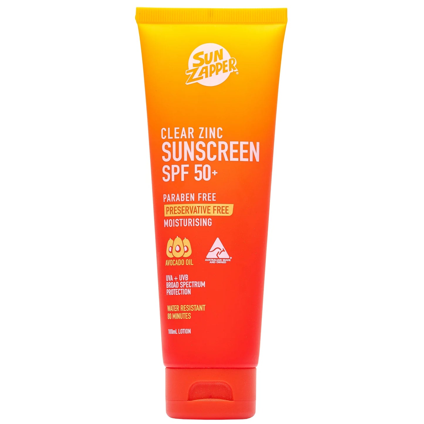 SUN ZAPPER Clear Zinc Sunscreen SPF50+