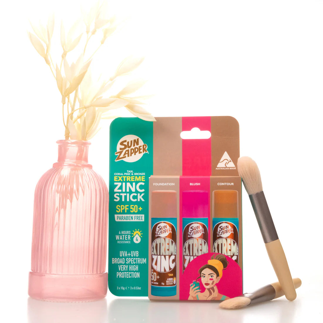 SUN ZAPPER Beauty Pack Zinc Stick SPF50+ (Pack of 3)