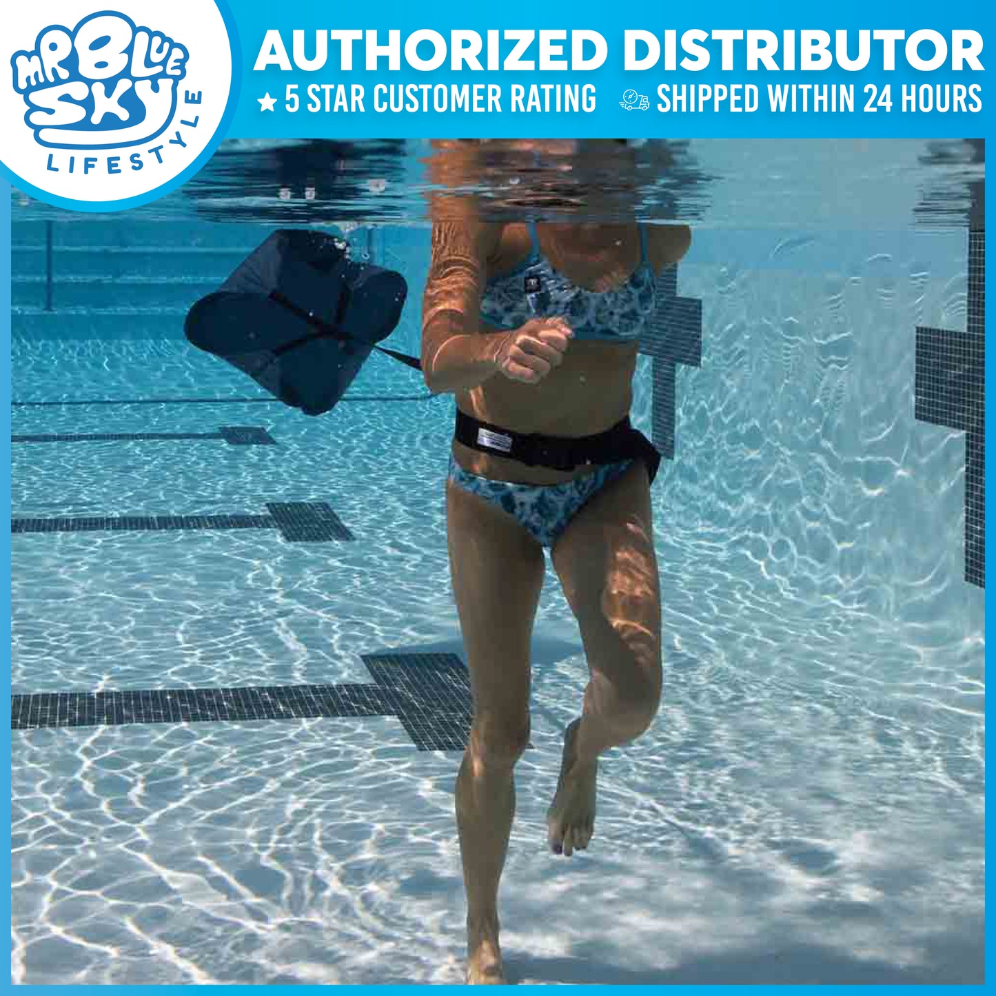 STRECHCORDZ (S109) Swimming Resistance Drag Belt/Tow Tether