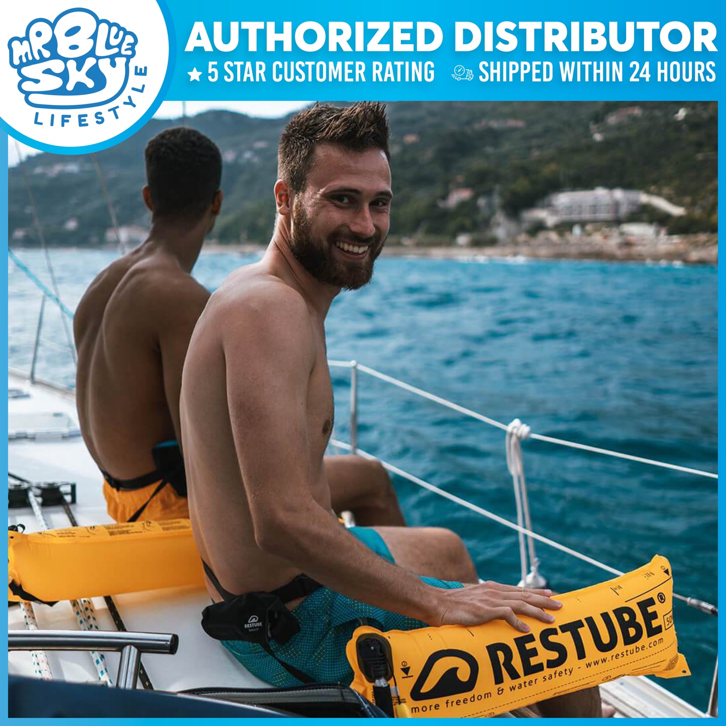 RESTUBE Beach Swimming Buoy Responder (Black)