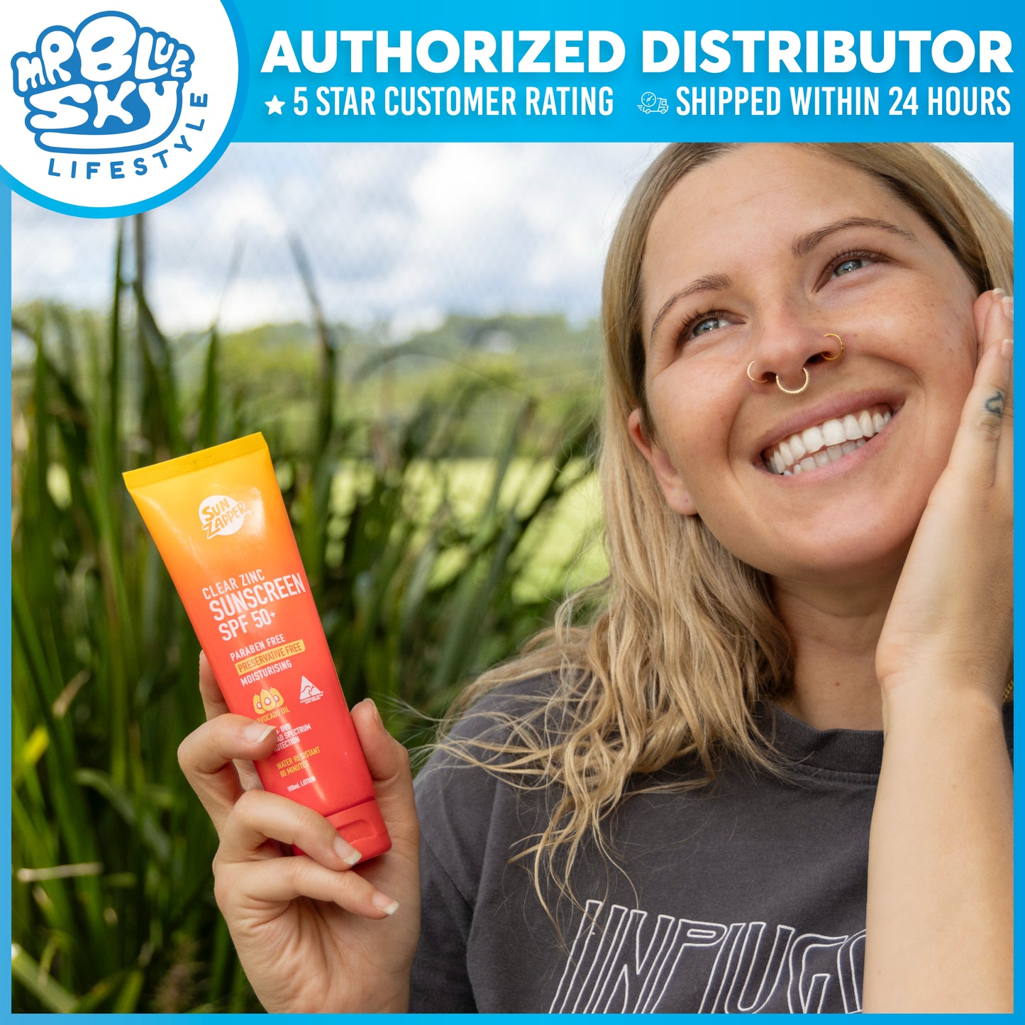 SUN ZAPPER Clear Zinc Sunscreen SPF50+