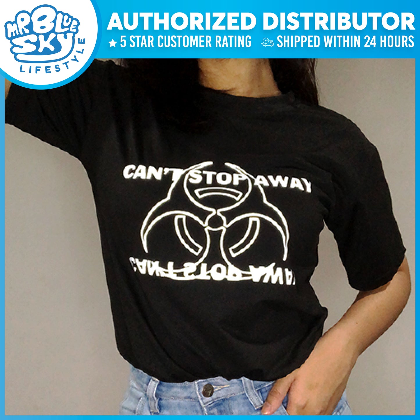 T-SHIRT Stretchable - "Can't Stop Away"