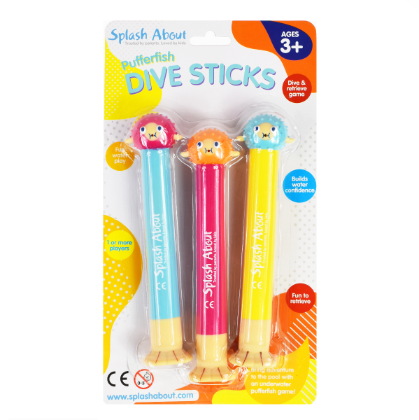 SPLASH ABOUT Pufferfish Dive Sticks