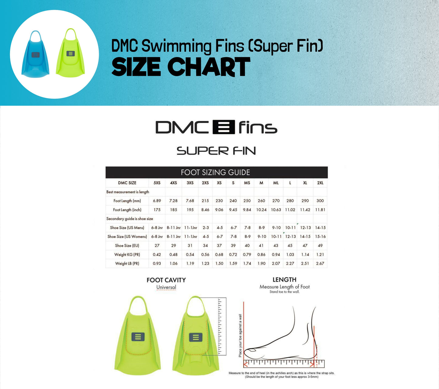 DMC Swimming Fins (Super Fin)