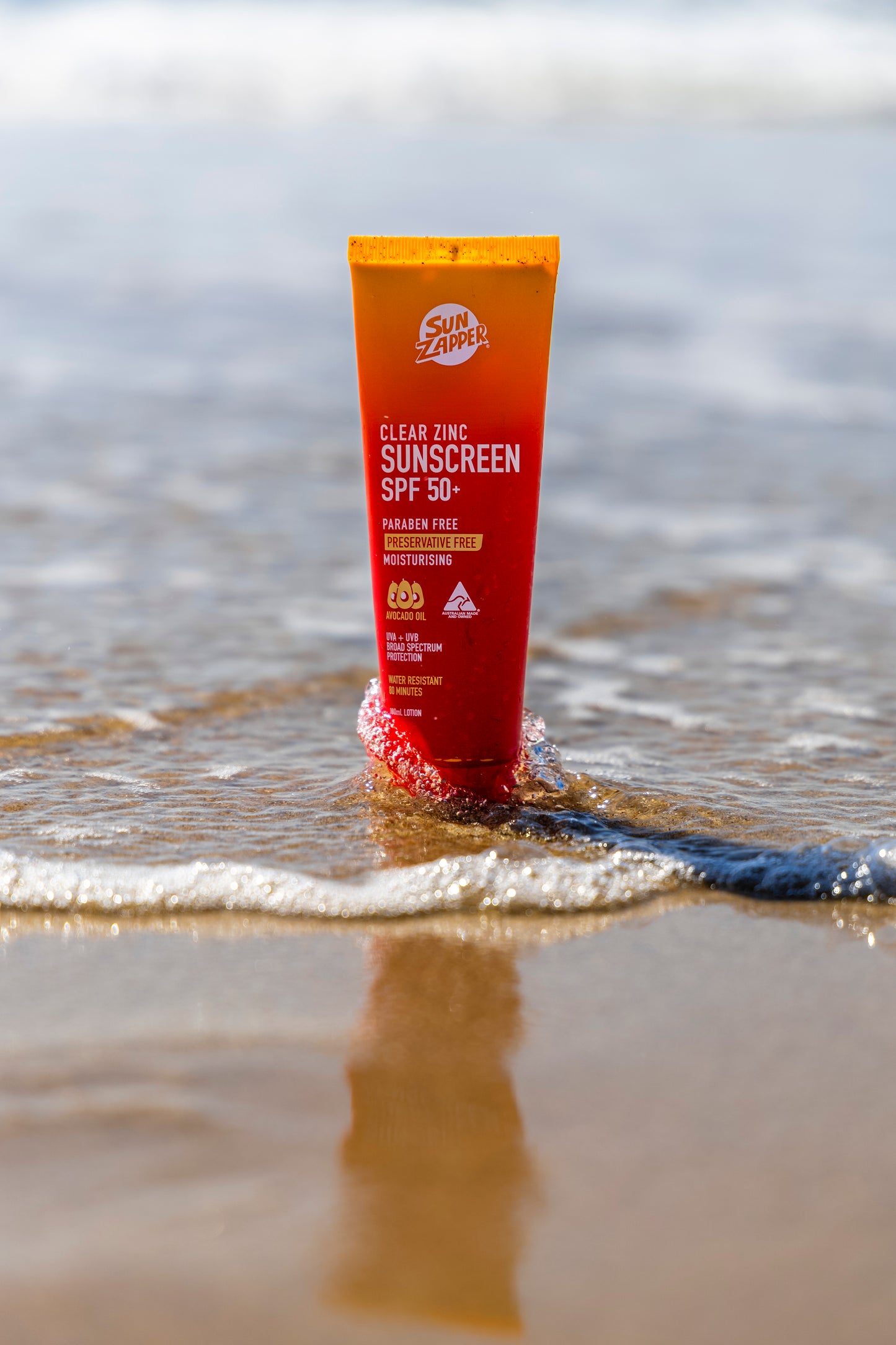 SUN ZAPPER Clear Zinc Sunscreen SPF50+
