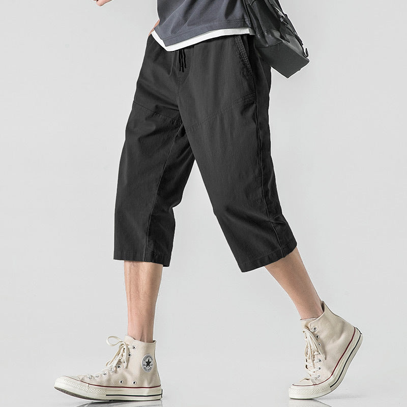 PANTS Men 01 Loose Capri Pants