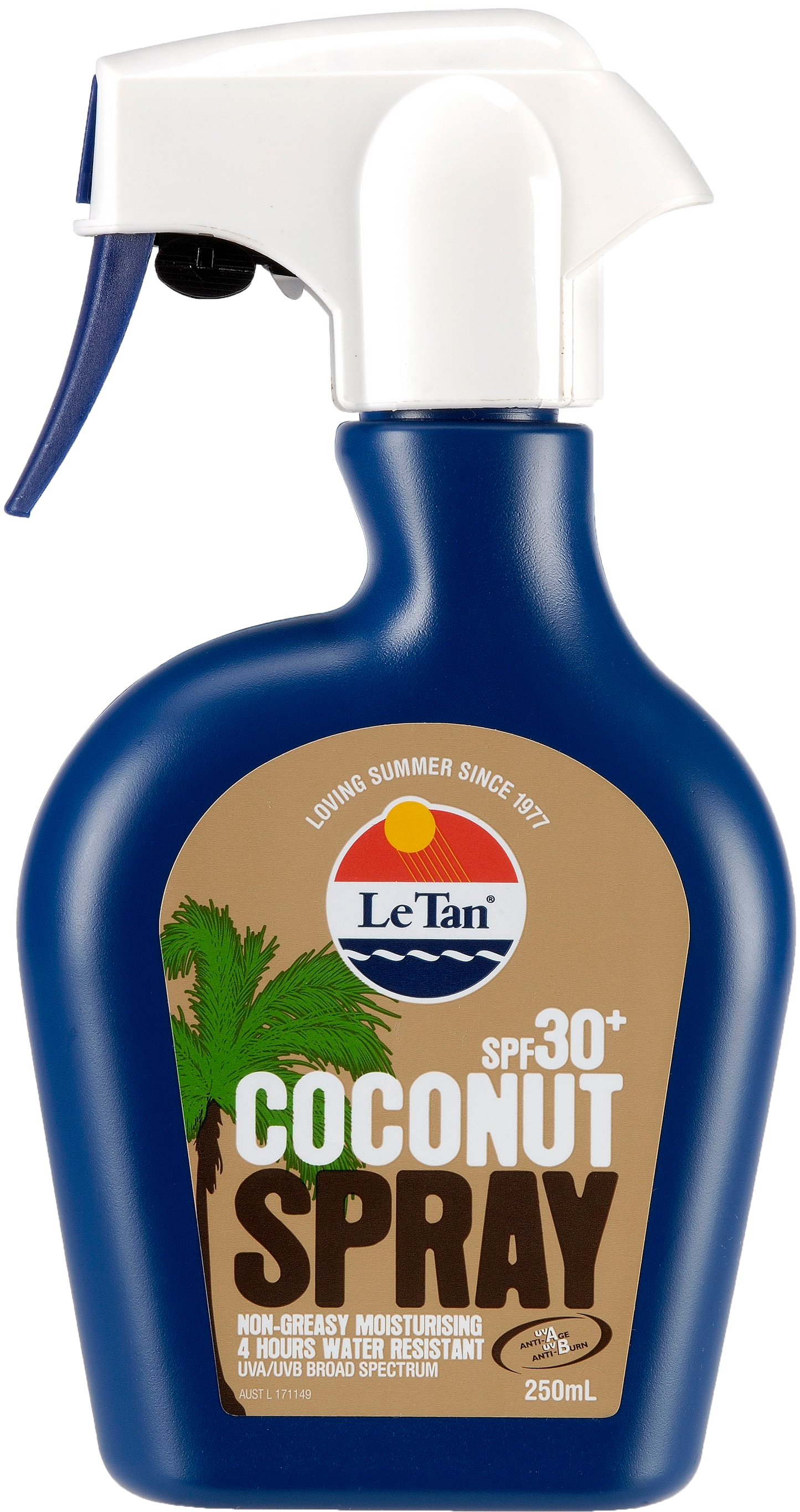 LE TAN (5255) Sunscreen Coconut SPF30+ (Spray 250ml)