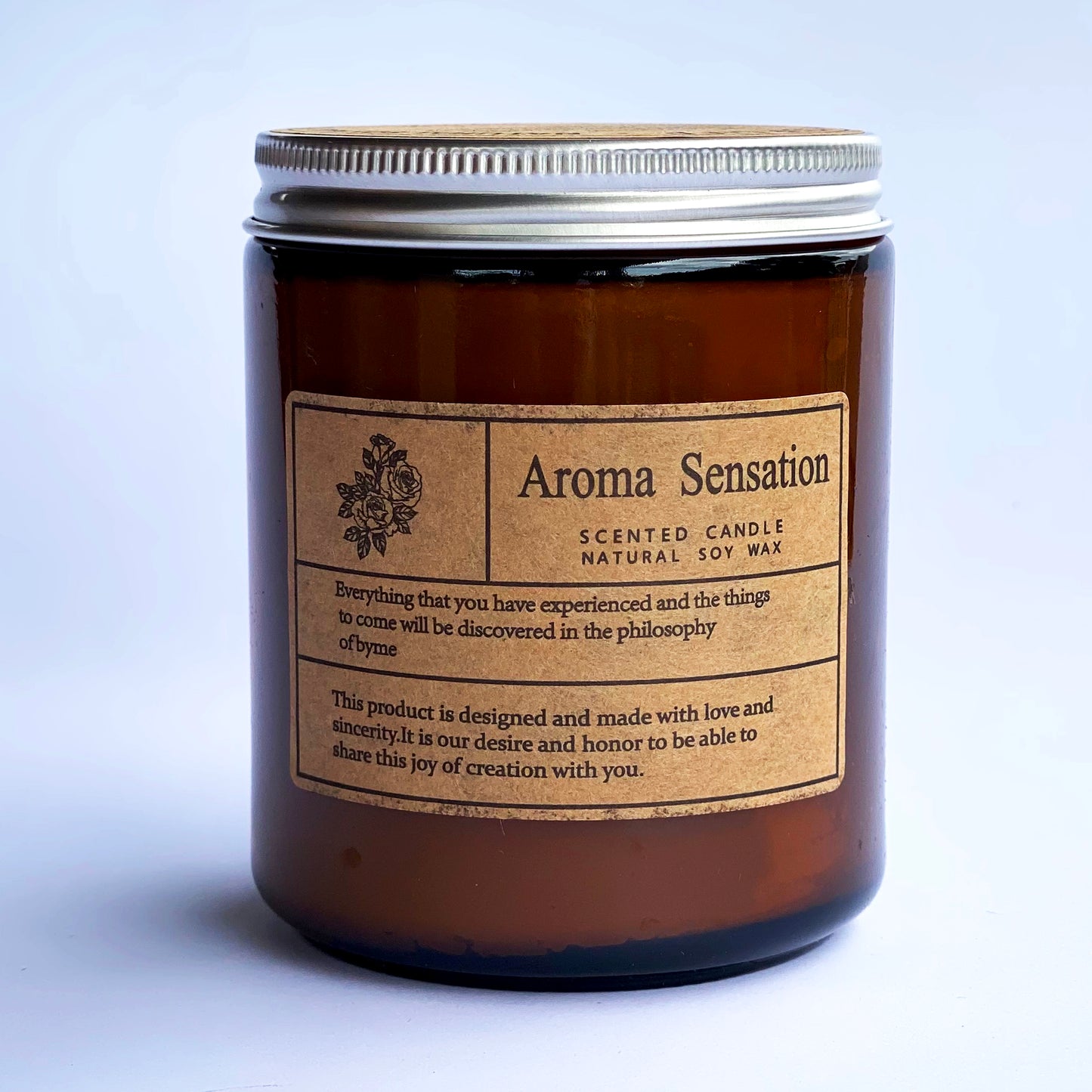 DELICATE AROMA SENSATION Scented candle Natural Soy Wax (200g/7oz)