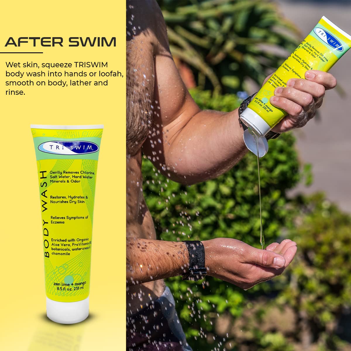 TRISWIM Chlorine Swimming After Swim Body Wash