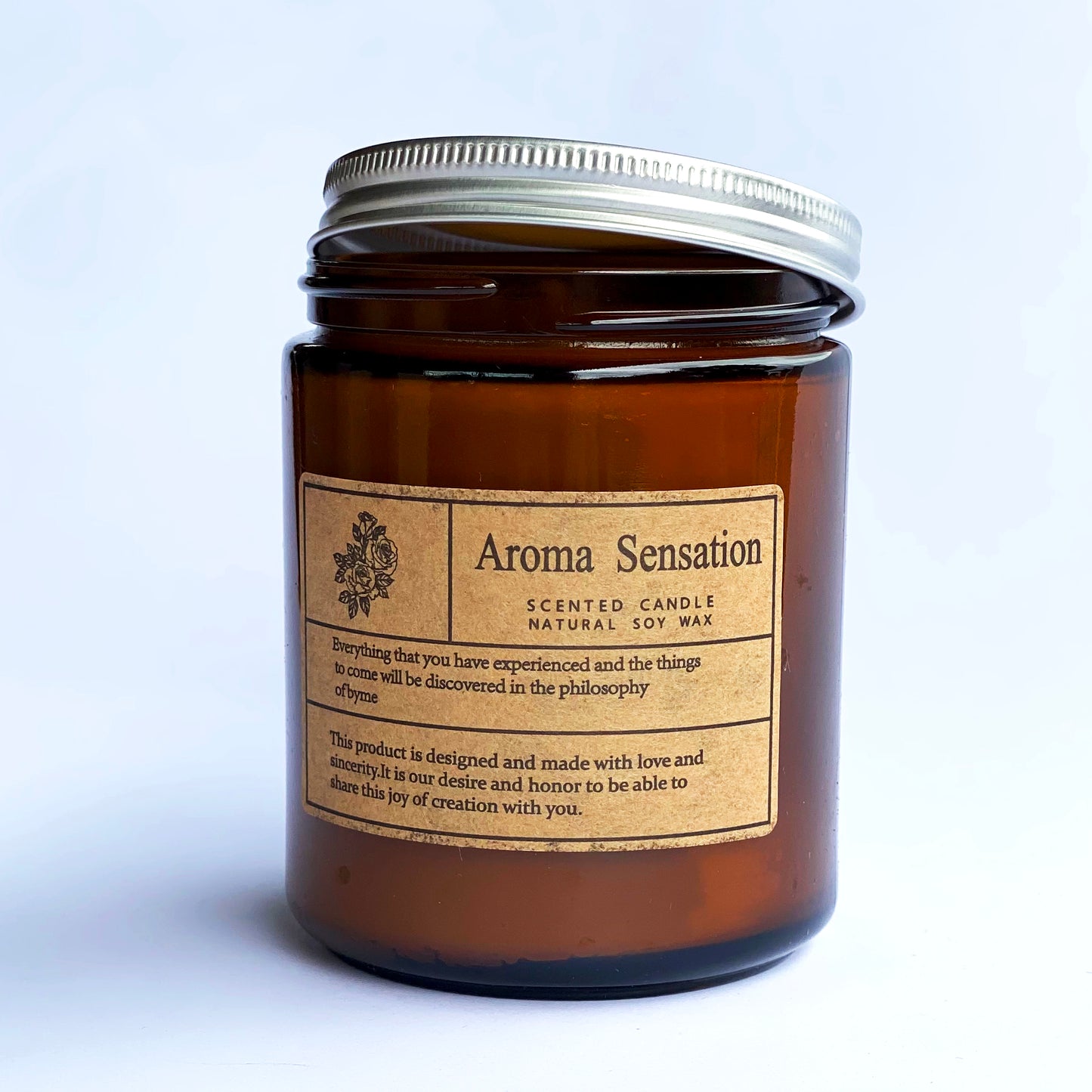 DELICATE AROMA SENSATION Scented candle Natural Soy Wax (200g/7oz)