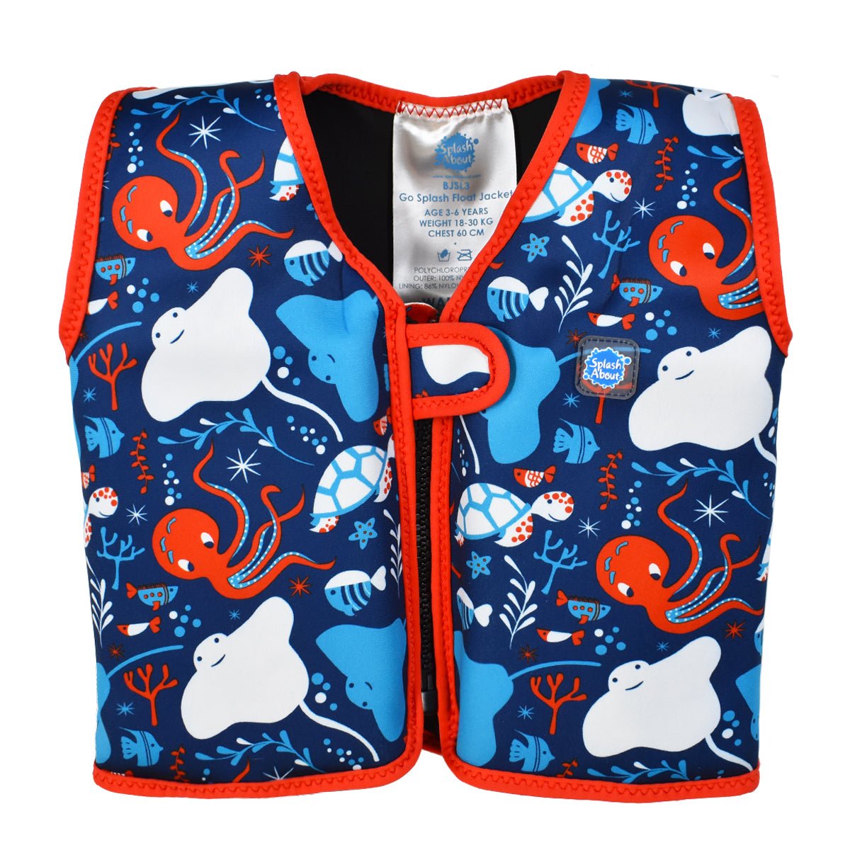 SPLASH ABOUT Float Jacket - 8 Adjustable Swimming Floats