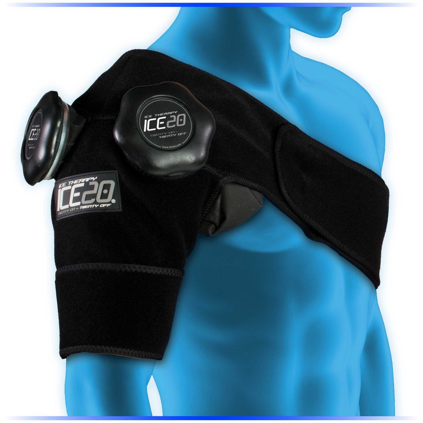 ICE20 Ice Compression Wrap - Cold Compress Double Shoulder