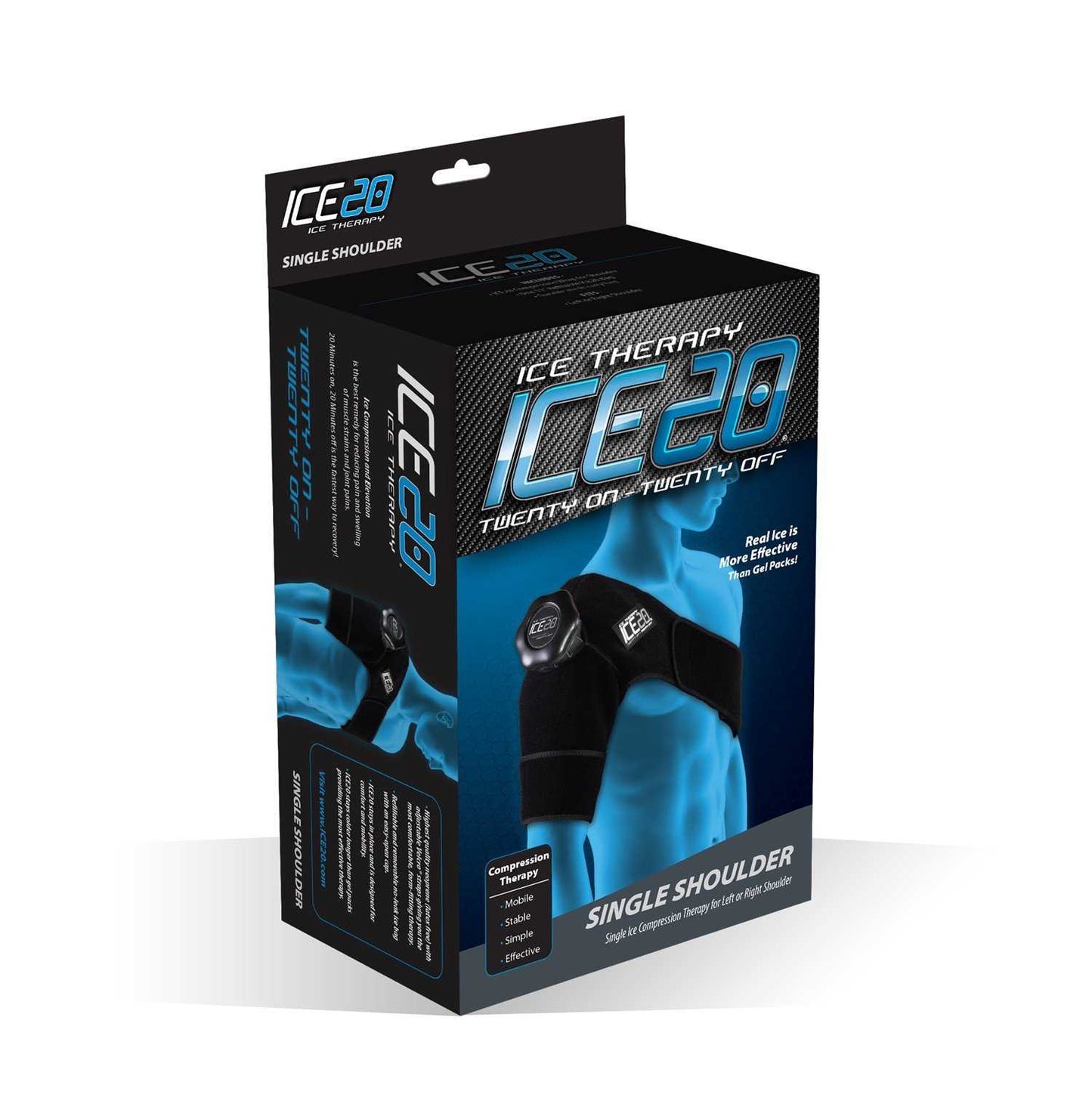 ICE20 Ice Compression Wrap - Cold Compress Single Knee