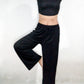 LOOSE PANTS 01 - Wide Leg Fit Waist (Plain Black)