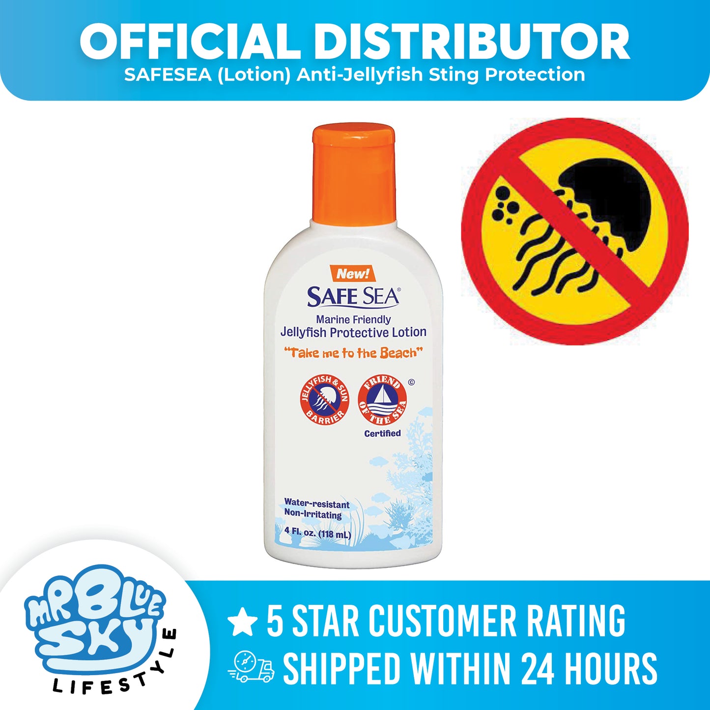 SAFESEA (Lotion) Anti-Jellyfish Sting Protection (30ml)