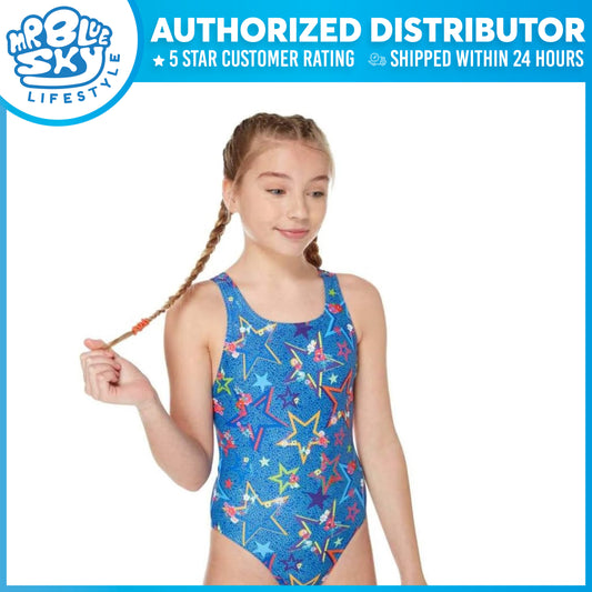 MARU (GK9040) SWIMMING SWIMSUIT - Ditsy Stars Pacer Auto-Back Blue