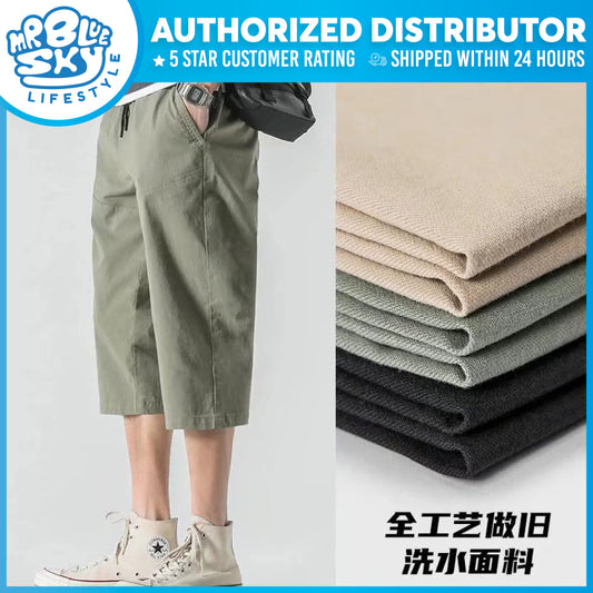 PANTS Men 01 Loose Capri Pants
