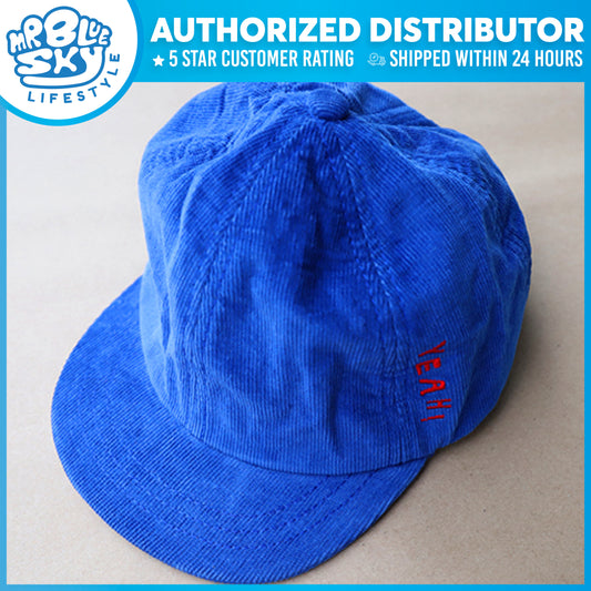 HAT CAP - Blue Corduroy "YEAH!"