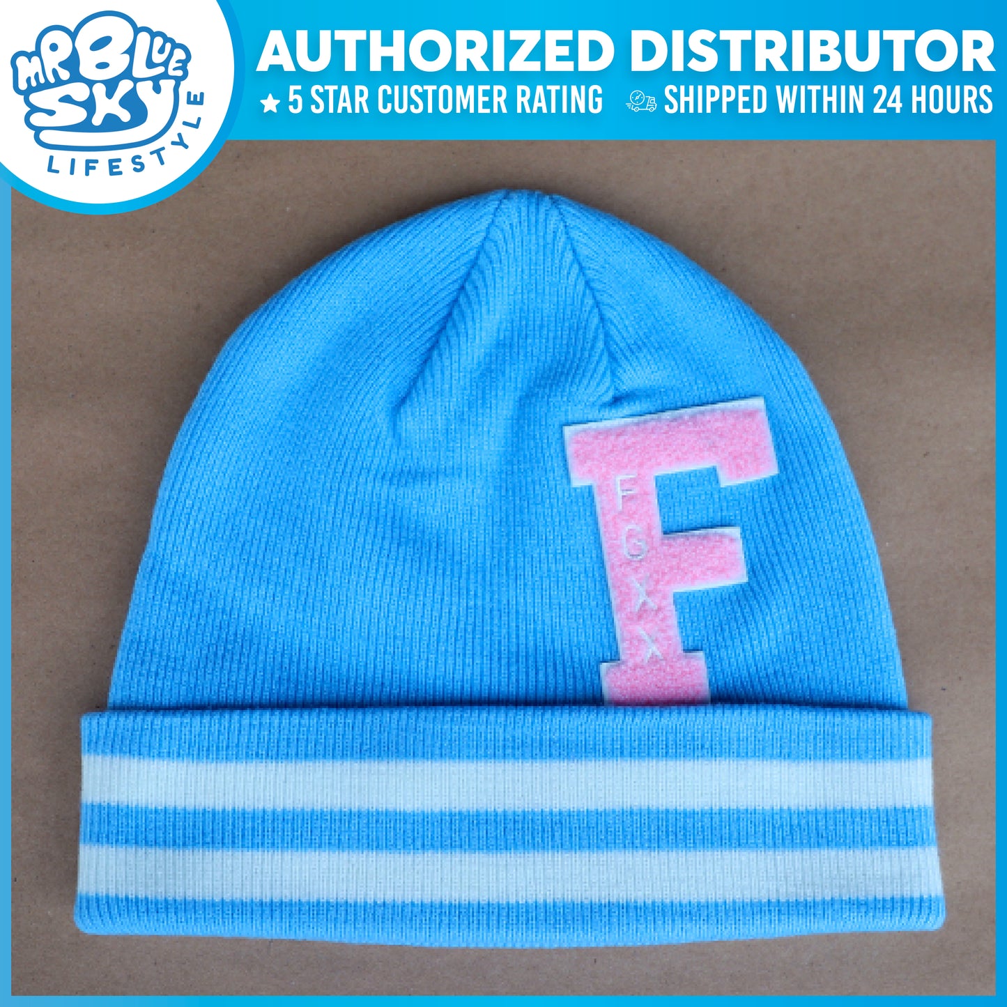 BEANIE HAT - Blue F Logo