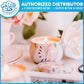 Handmade Scented Candle Smokeless - 4 PCS Christmas Holiday and Flowers Petals Floral Theme