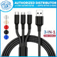 CABLE Multi Charger Cord 3 in 1 Wire - iPhone Android Type C Port