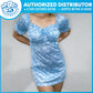 DRESS 07 Puffy Sleeves - Flower Dots