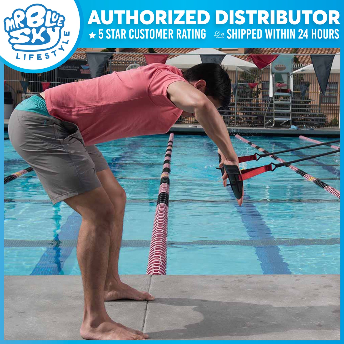 STRECHCORDZ (S103) Swimming/Dryland Resistance Cords Modular Set