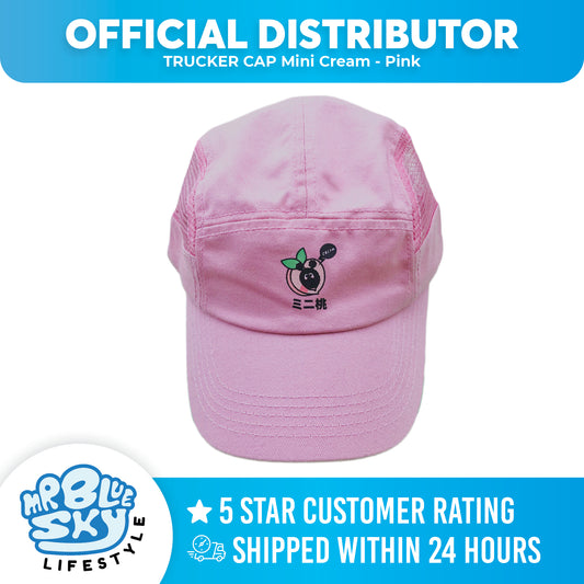 TRUCKER HAT CAP Mini Cream - Pink