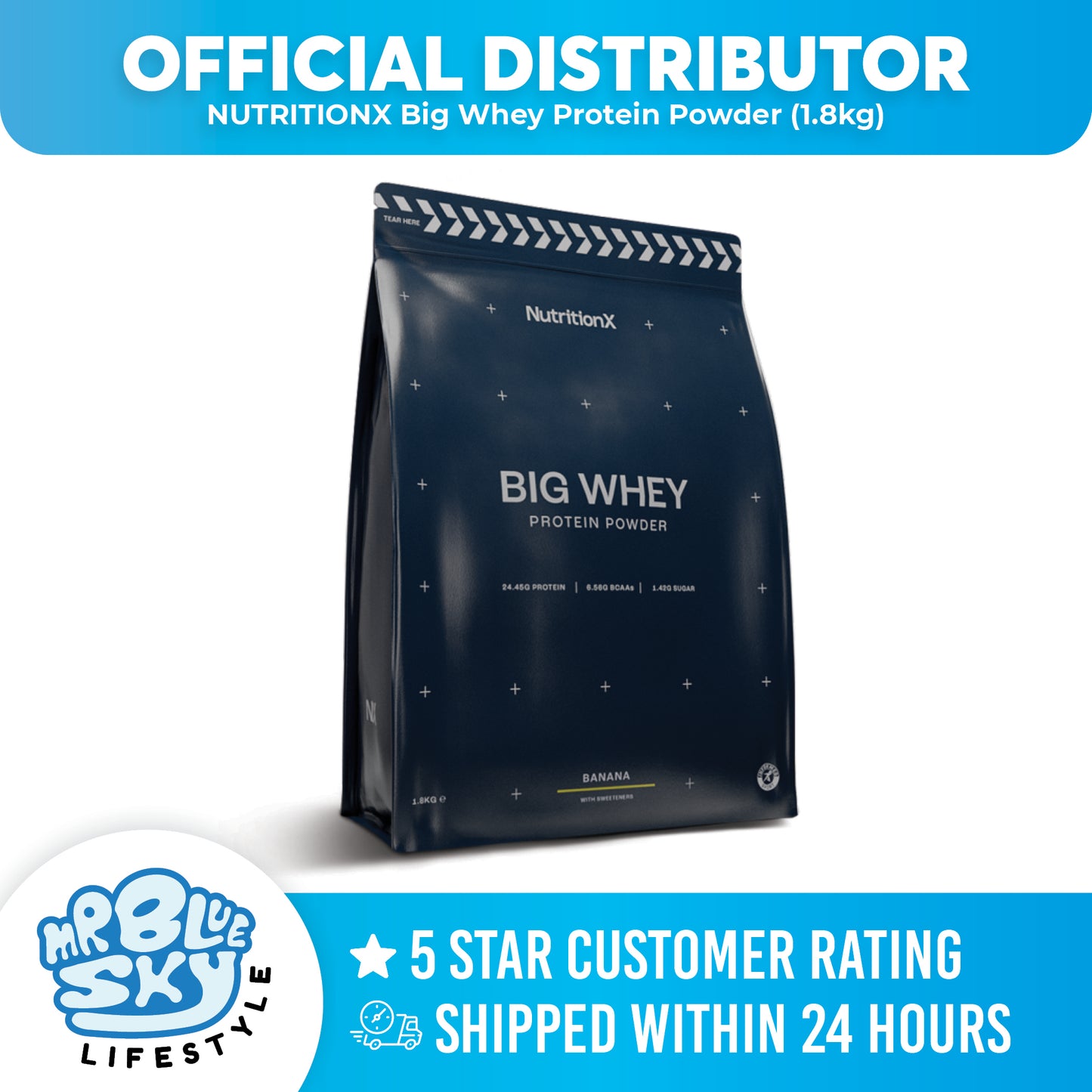 NUTRITIONX Big Whey Protein Powder (1.8kg)