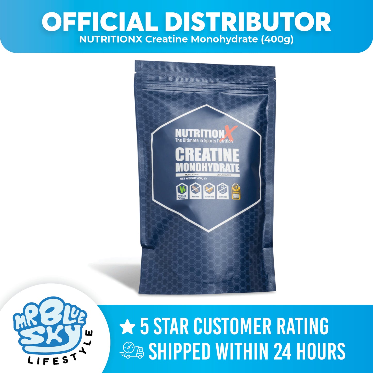 NUTRITIONX Creatine Monohydrate (400g)