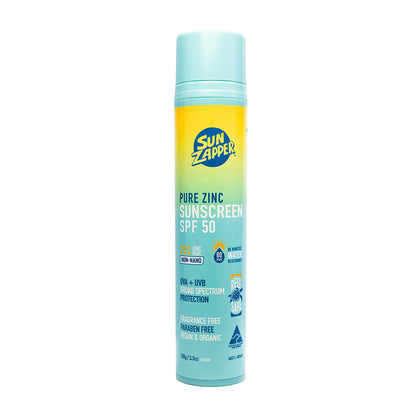 Sun Zapper Pure Zinc Sunscreen SPF50