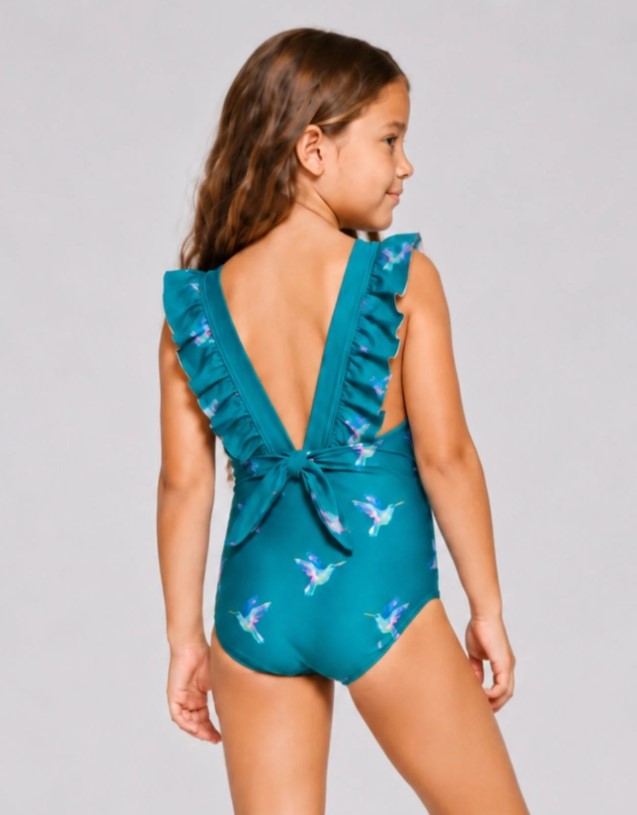 SANDBAR Girls Ruffle Swimsuit