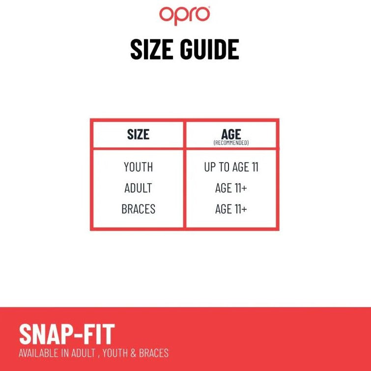 OPRO Mouthguard Snap-fit for BRACES (Adult)