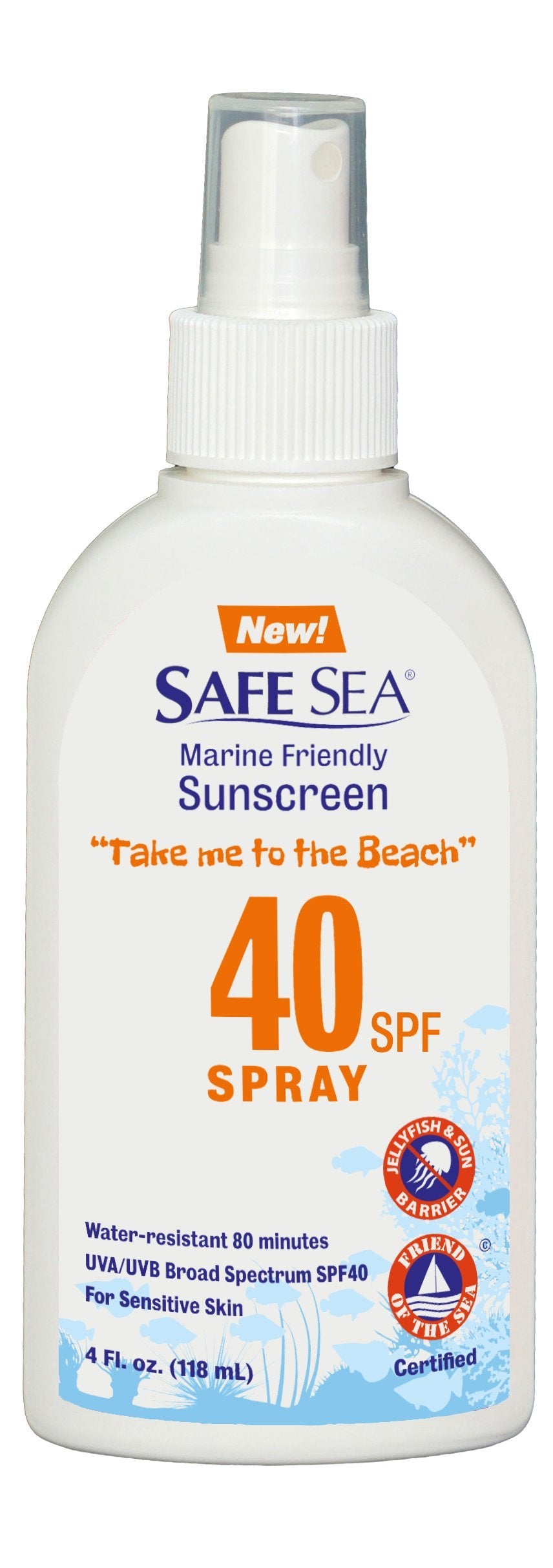 SAFESEA (SUNSCREEN-SPRAY) Anti-Jellyfish Sting Protection SPF40 (118ml)