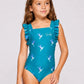 SANDBAR Girls Ruffle Swimsuit