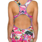 MARU (GK7532) SWIMMING LEGSUIT - Junior Scribble Pacer Pink