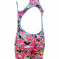 MARU (GK7532) SWIMMING LEGSUIT - Junior Scribble Pacer Pink