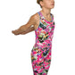 MARU (GK7532) SWIMMING LEGSUIT - Junior Scribble Pacer Pink