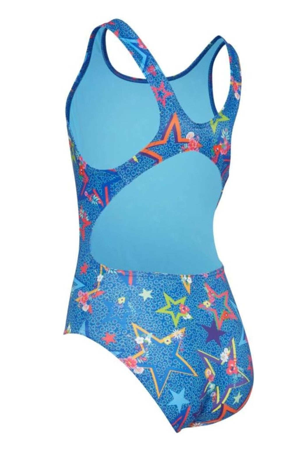 MARU (GK9040) SWIMMING SWIMSUIT - Ditsy Stars Pacer Auto-Back Blue