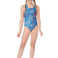 MARU (GK9040) SWIMMING SWIMSUIT - Ditsy Stars Pacer Auto-Back Blue