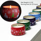 Handmade Scented Candle Smokeless - 4 PCS Christmas Holiday and Flowers Petals Floral Theme