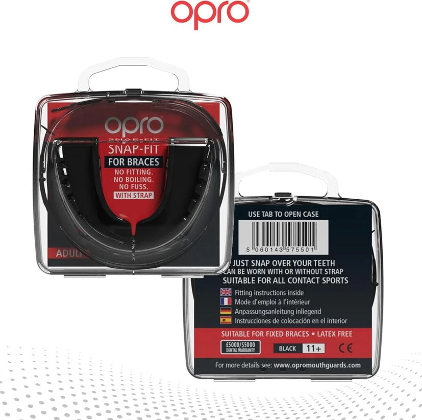 OPRO Mouthguard Snap-fit for BRACES (Adult)
