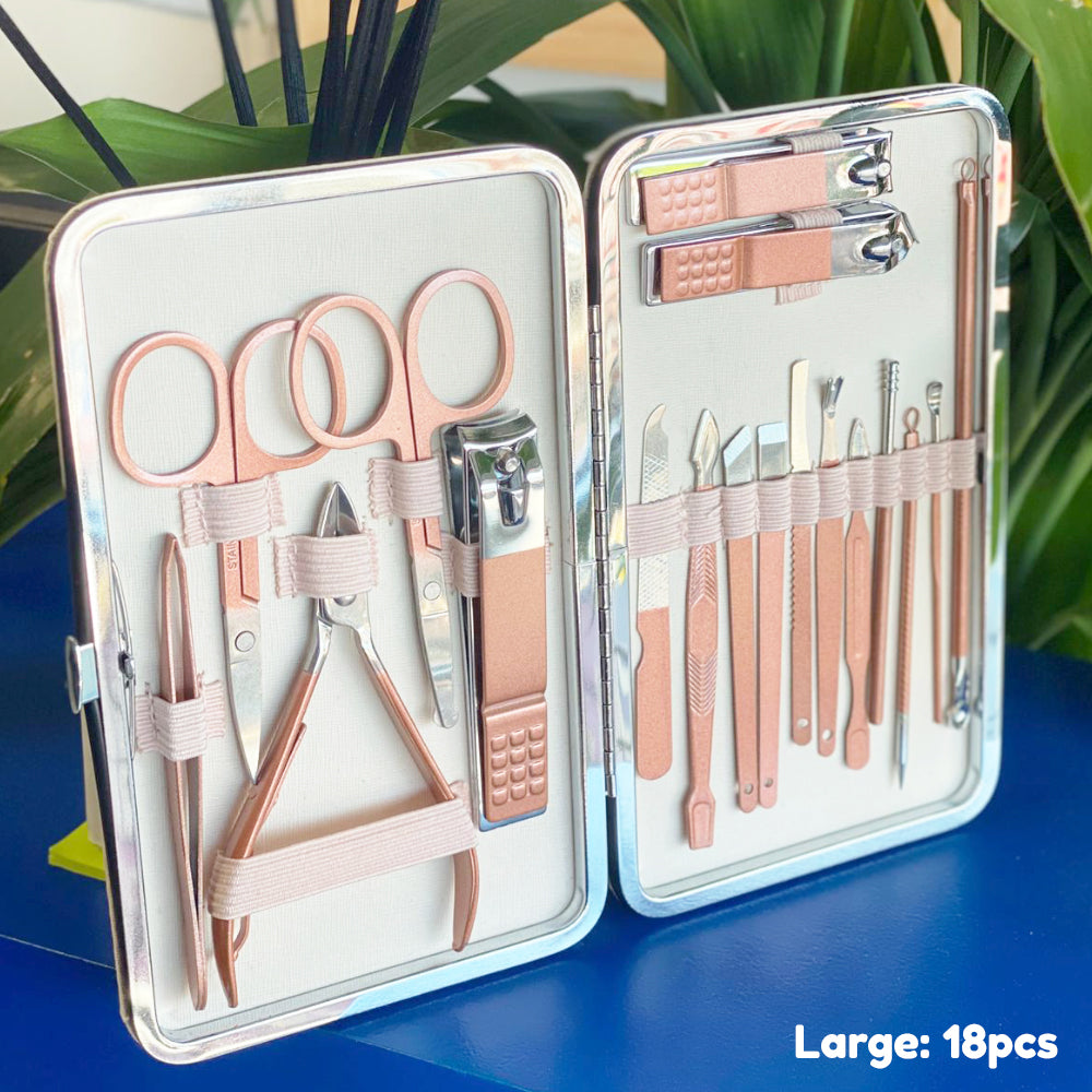 Multi-functional Stainless Nail Cleaning Set Kit