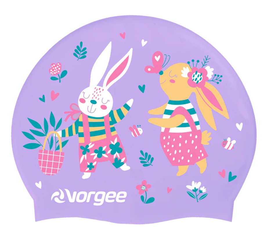 VORGEE Swimming Cap Junior Character (For Kids)