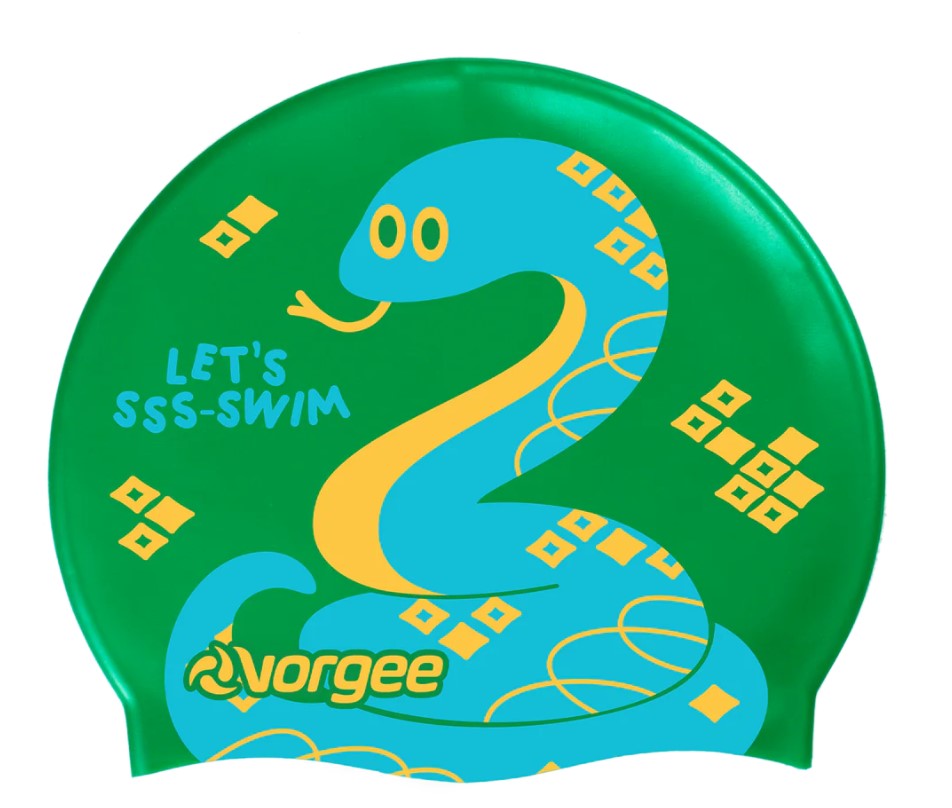 VORGEE Swimming Cap Junior Character (For Kids)