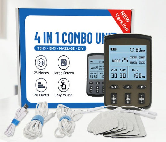 4 in 1 Electrotherapy Combo Unit TENS/EMS/DIY/MASSAGE