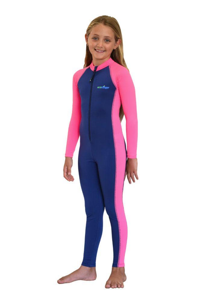 ECOSTINGER (C202-B) Anti-Jellyfish Girl's Swimsuit Stinger Suit (UPF50+, UVA and UVB Blocker)