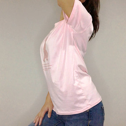 T-SHIRT Stretchable - Silhouette Bunny Print