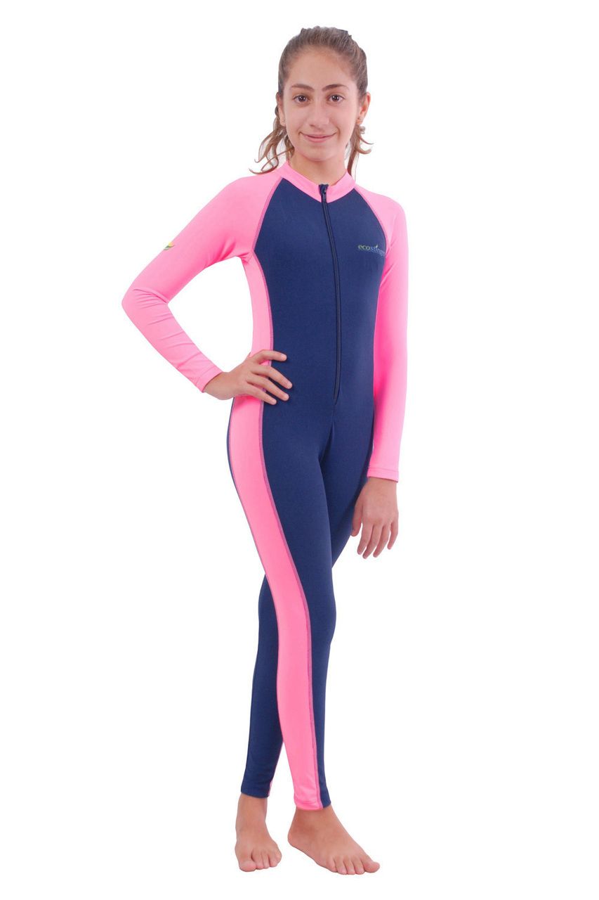 ECOSTINGER (C202-B) Anti-Jellyfish Girl's Swimsuit Stinger Suit (UPF50+, UVA and UVB Blocker)