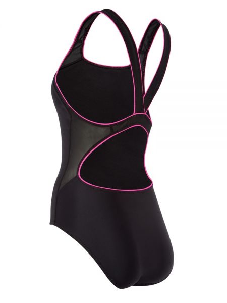 MARU (FS9022) SWIMMING SWIMSUIT Shadow (Black/Pink)